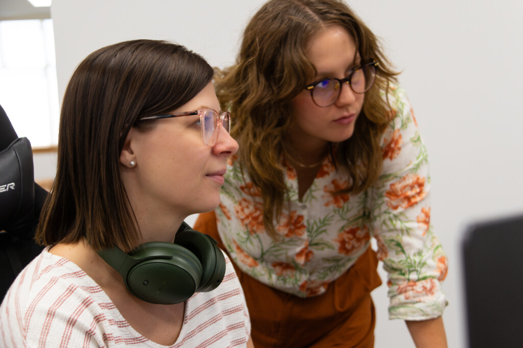 Jocelyn Stodola and Kristina Blancher: Members of the creative and content strategy team at Twin Creek Media