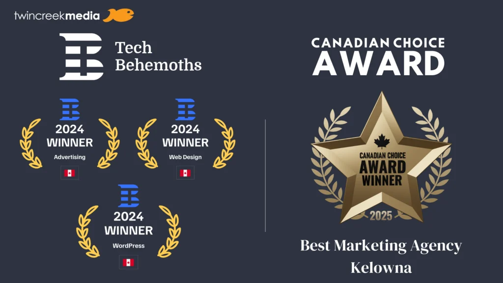 Twin Creek Media proudly showcases our 2024 TechBehemoths and 2025 Canadian Choice Awards. Here’s to more milestones ahead!