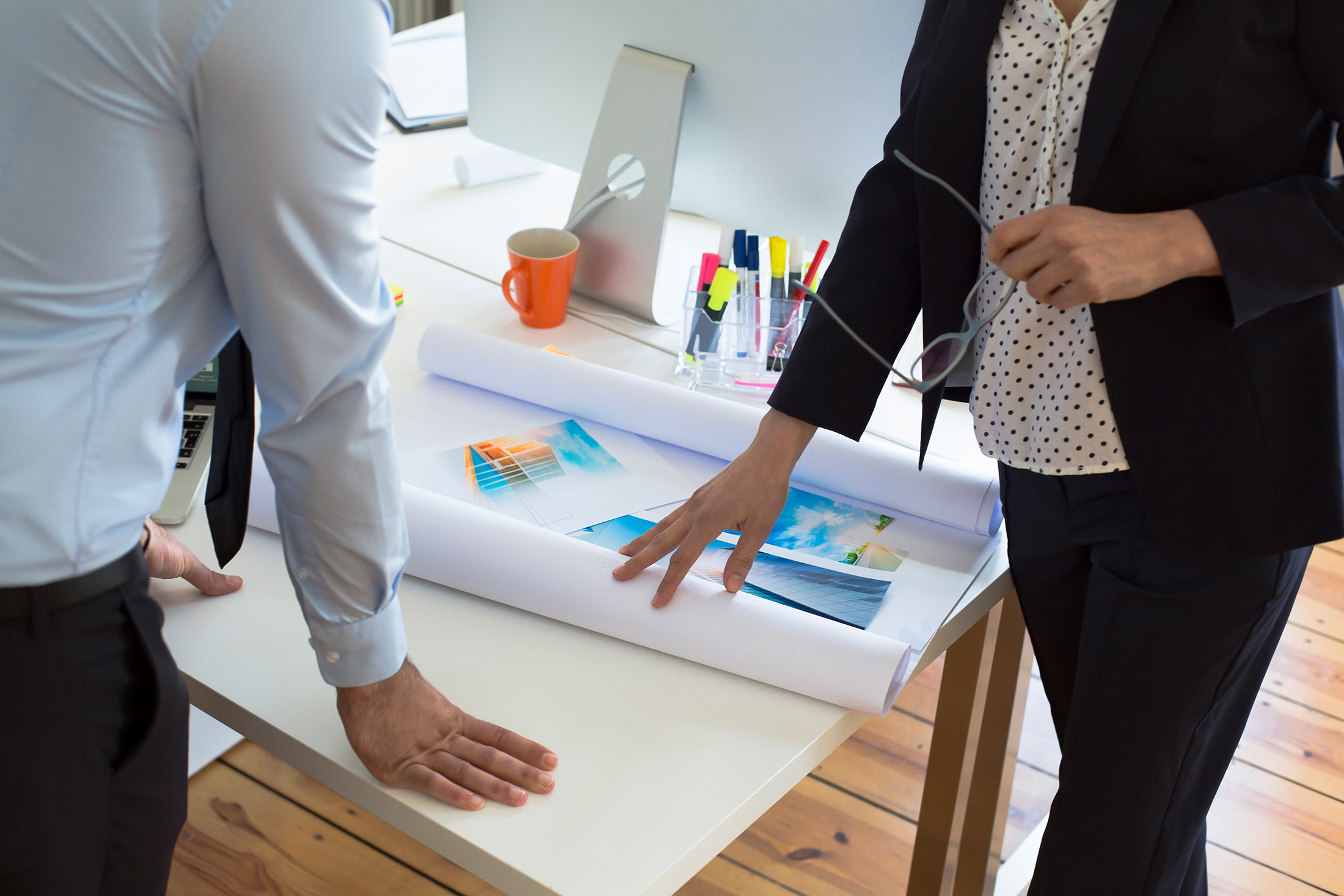 A prioritized timeline of marketing assets
