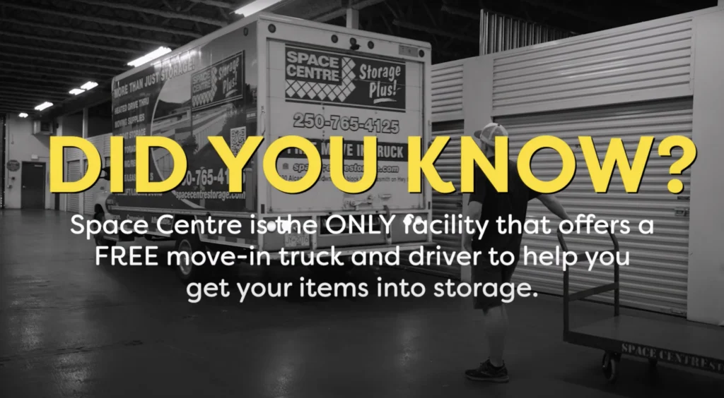 Snippet from Space Centre Storage’s “Did You Know” ad series