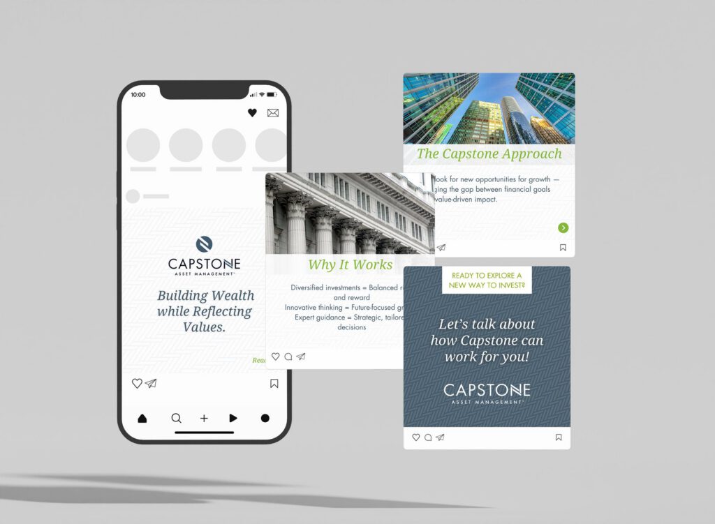 Marketing work for Capstone Asset Management