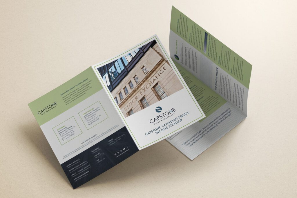 Marketing work for Capstone Asset Management