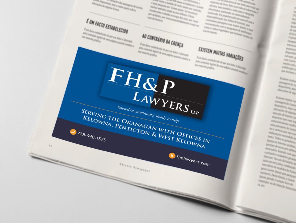 Marketing work for FH&P Lawyers