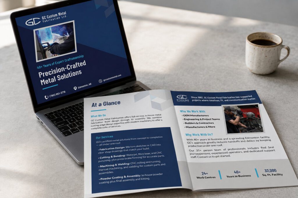 Marketing work for GC Custom Metal Fabrication