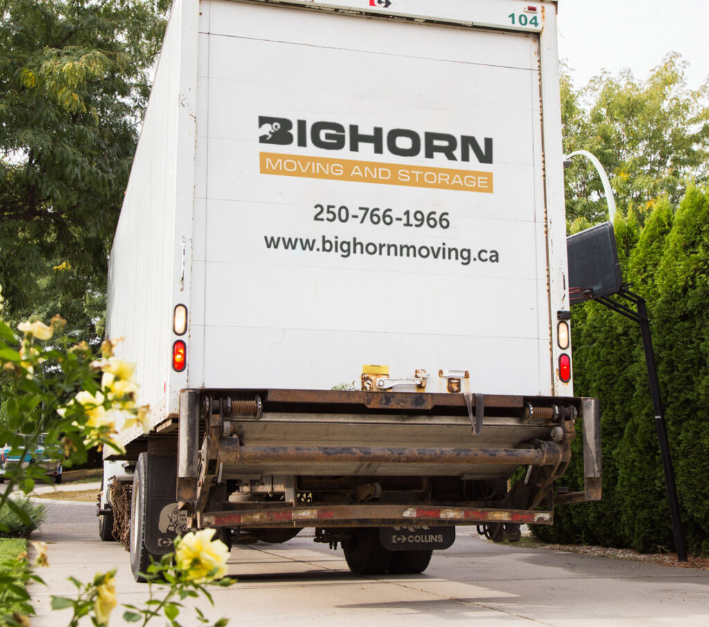 Bighorn Moving logo on a truck