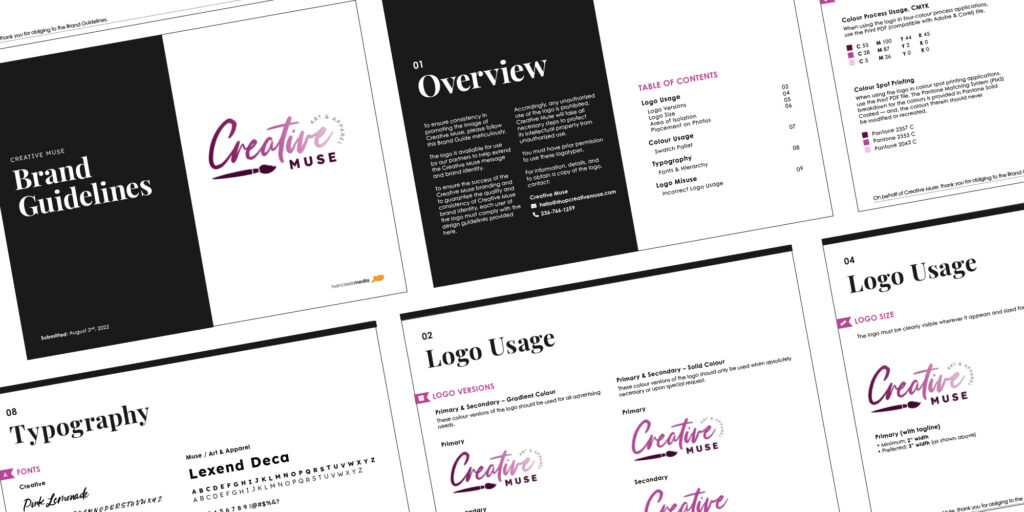 Creative Muse brand guidelines