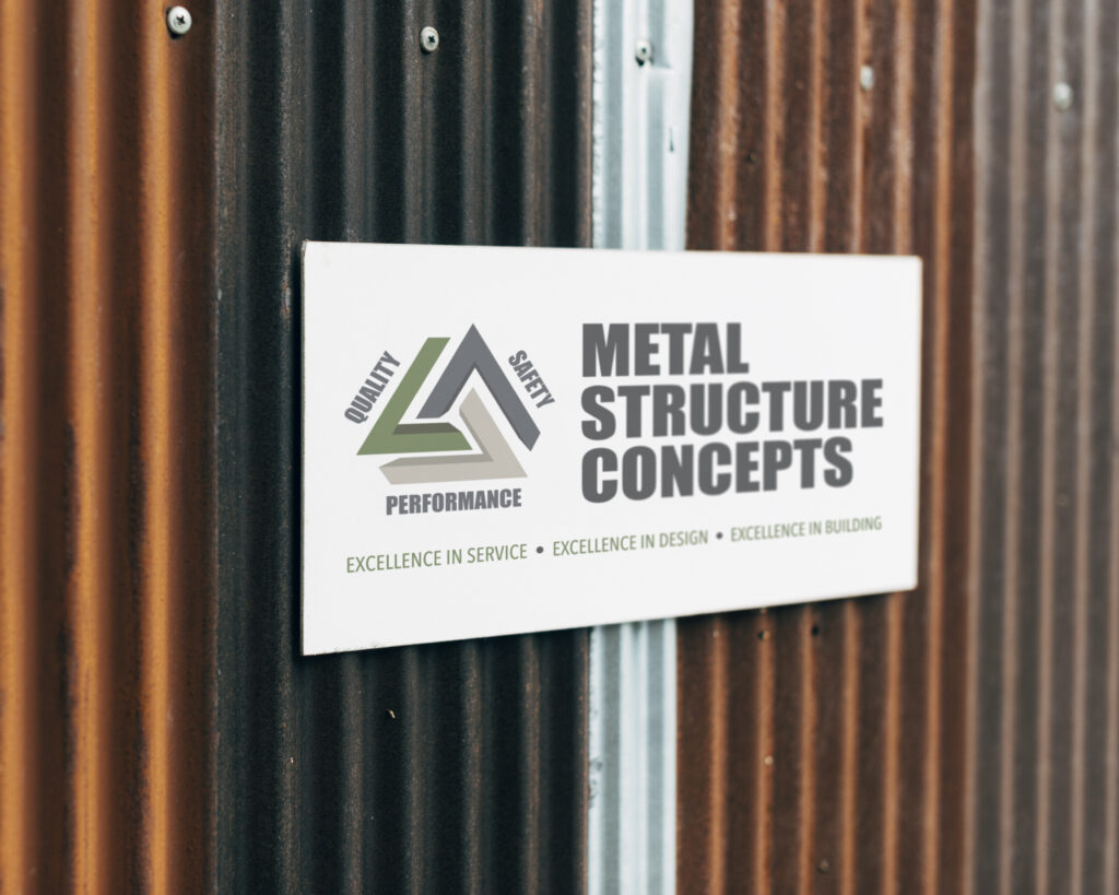 Metal Structure Concepts sign mockup