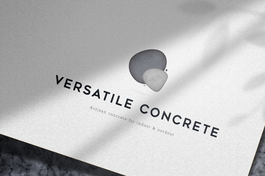 Versatile Concrete logo mockup