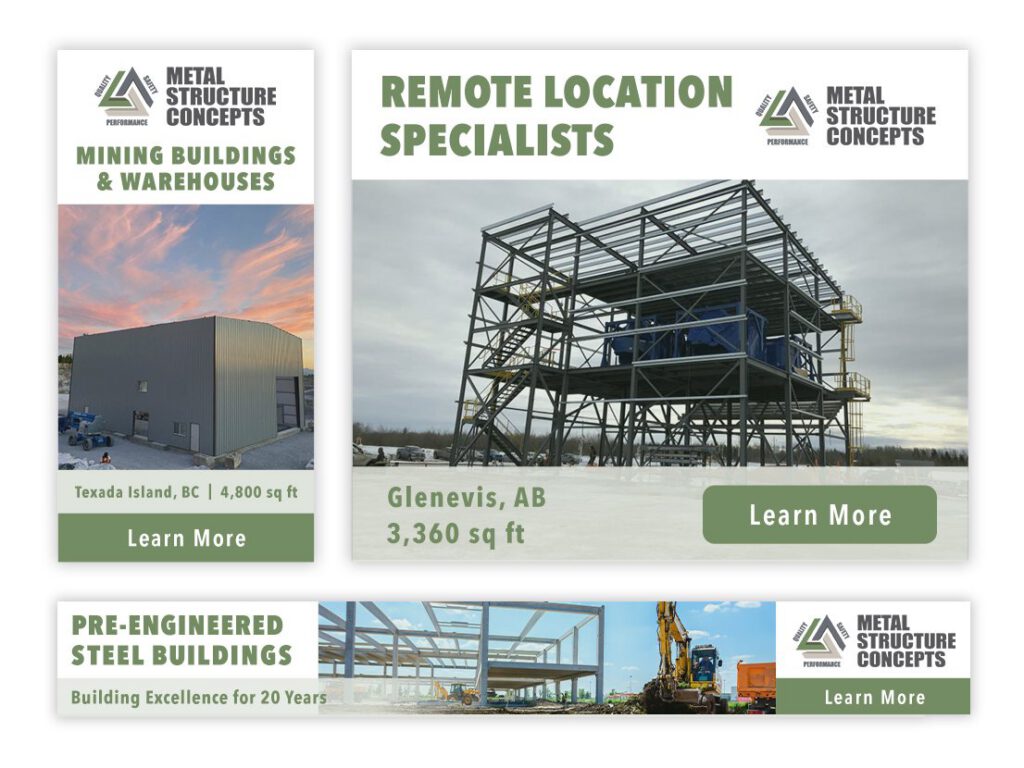 Marketing work for Metal Structure Concepts