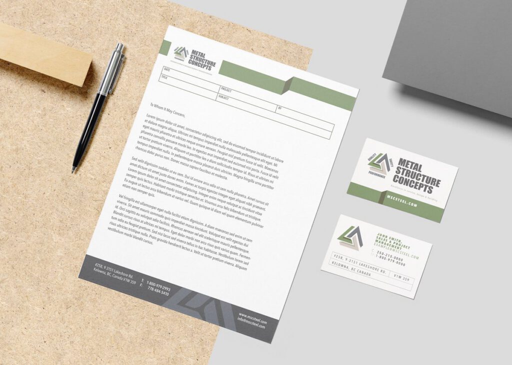 Marketing work for Metal Structure Concepts