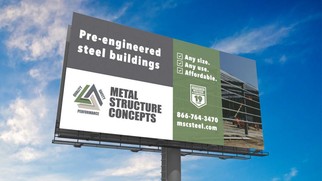 Marketing work for Metal Structure Concepts