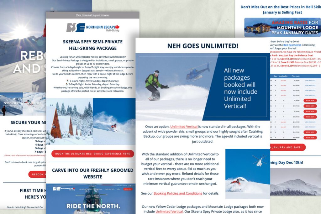 Northern Escape email newsletters