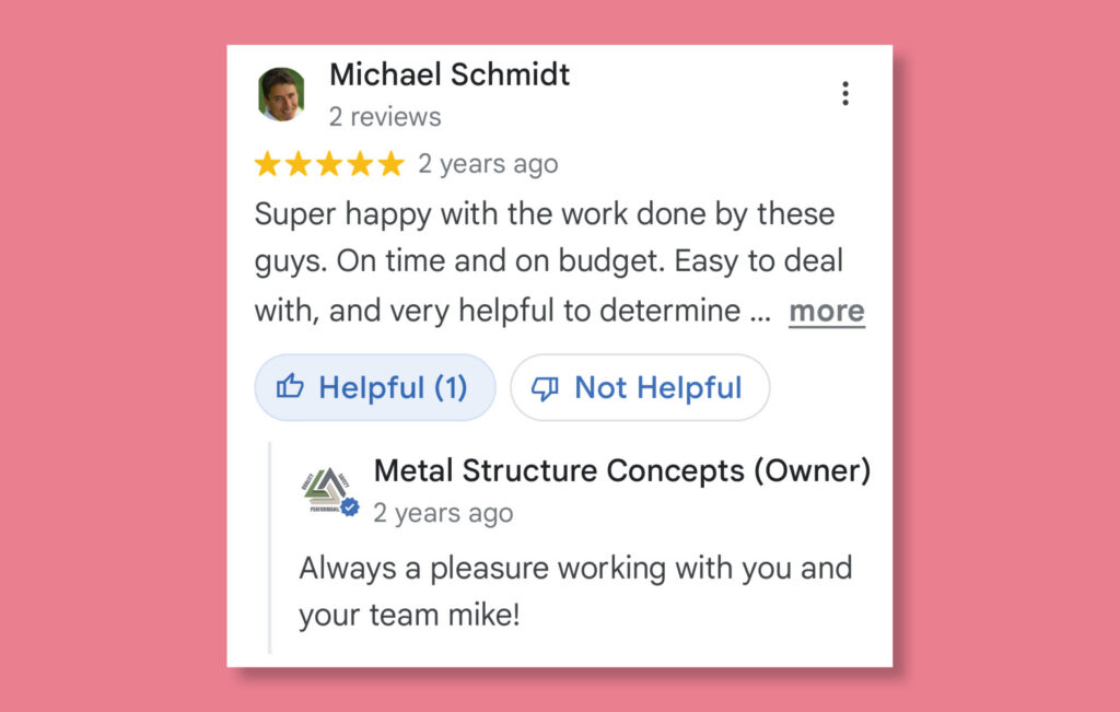 Google reviews mockup showing how reviews speak volumes about your business
