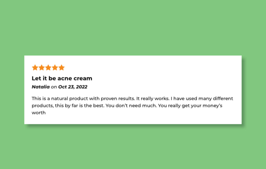 Mockup showing how positive reviews can increase SEO