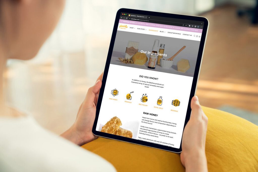 Marketing work for Planet Bee