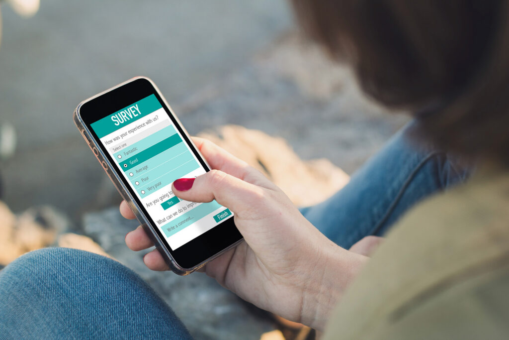 Mockup showing insights on how customers feel about your market offering