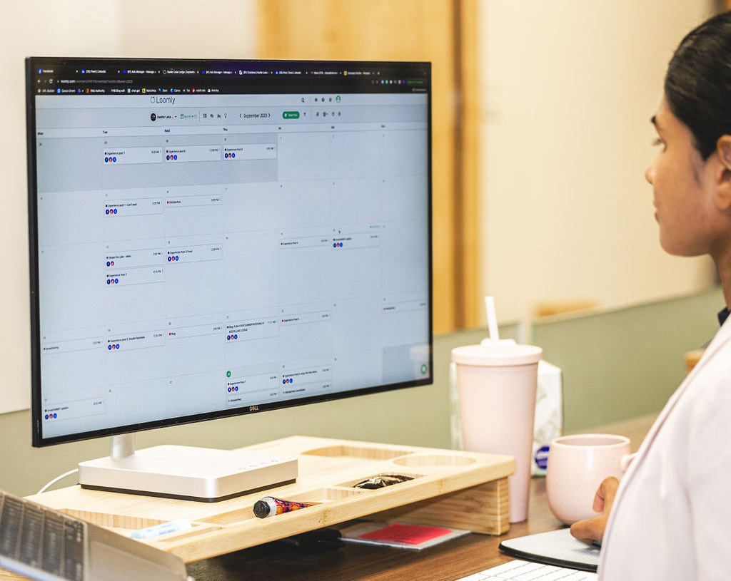 A social media content calendar and campaign theme