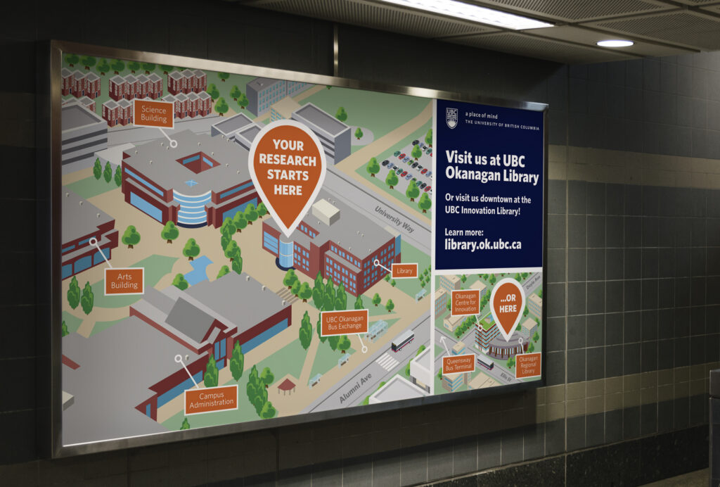 UBCO large-format billboard-style poster