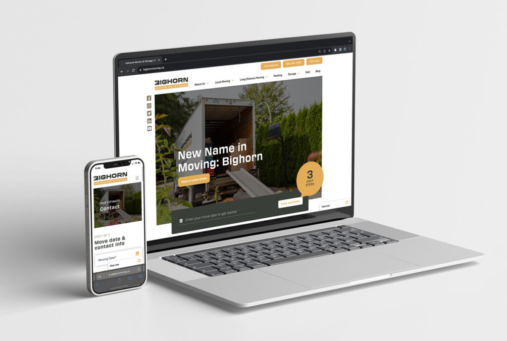 Bighorn Moving & Storage website