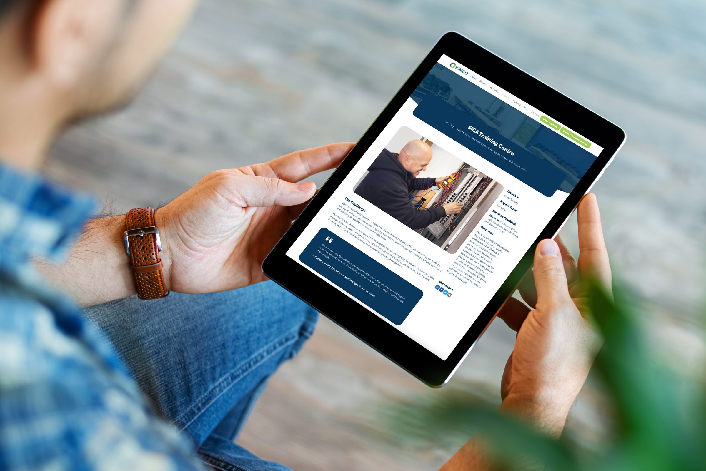 A finished website celebrated on launch day